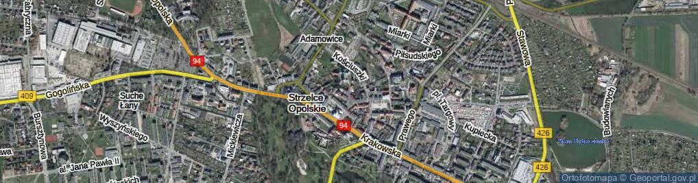 Zdjęcie satelitarne Parafialna ul.